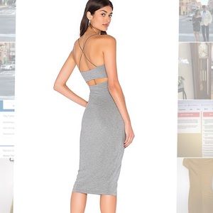 Alexander Wang Gray Strappy Cami Tank Dress